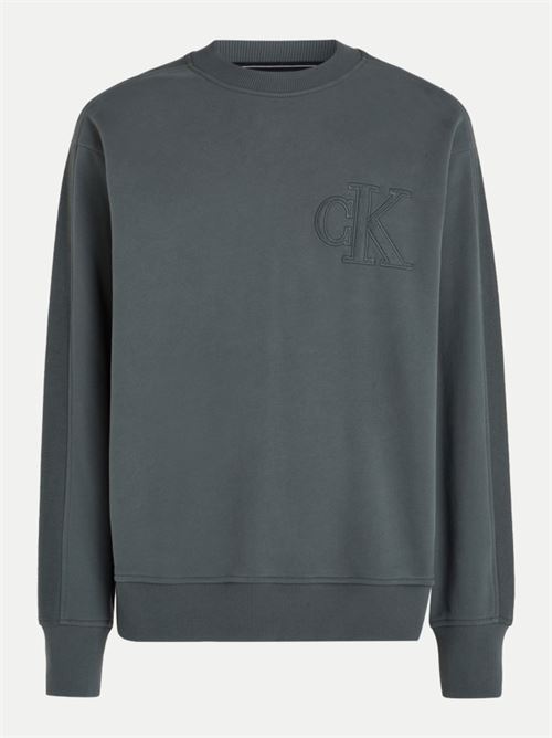 ck applique crew neck CALVIN KLEIN JEANS | J30J325634PSL